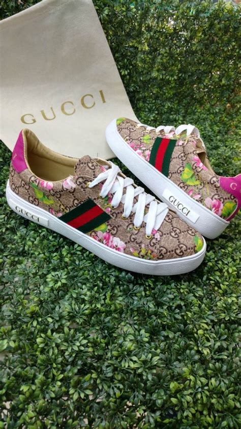 tenis gucci mujer con flores|More.